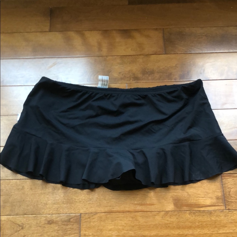 Black Ruffled Skirt bikini bottom